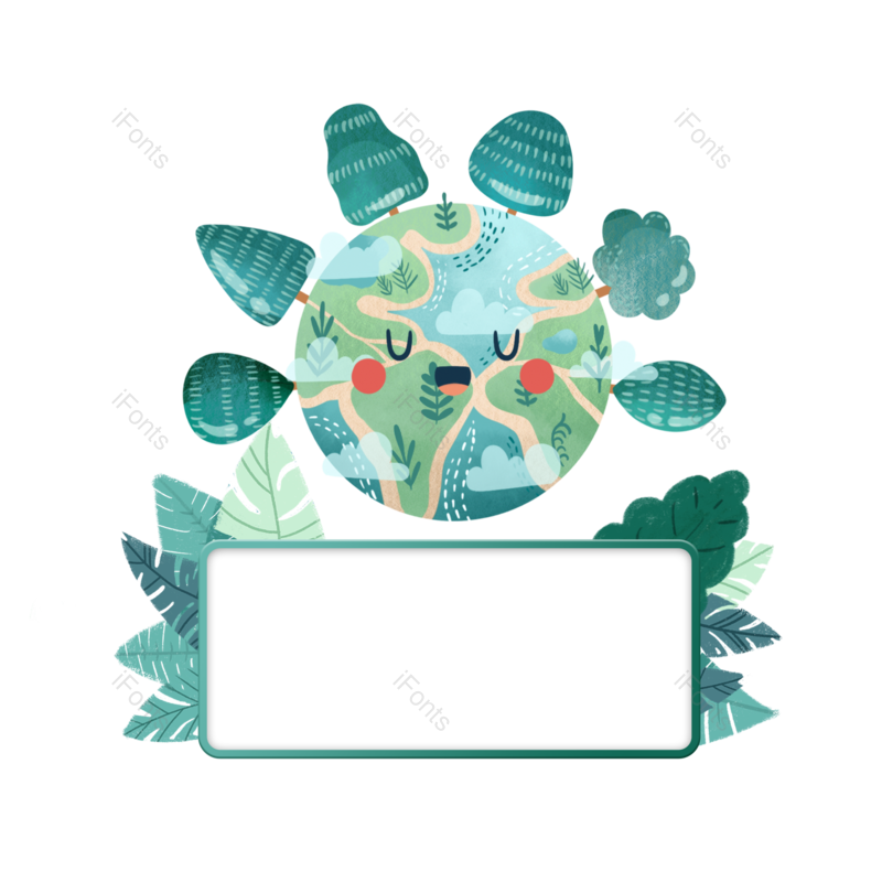 边框图片,素材元素,简约PNG,地球免抠素材